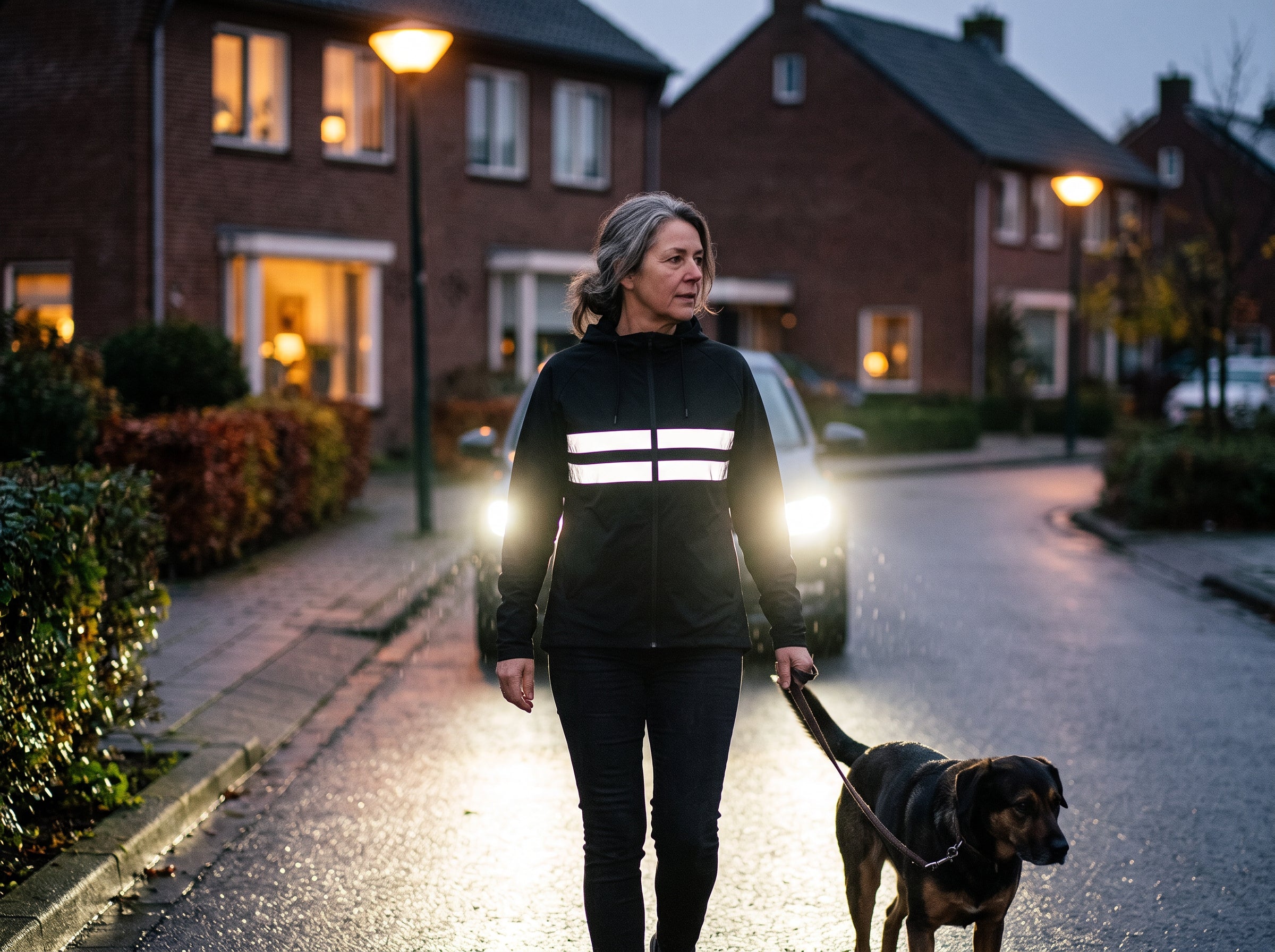 Half zes de hond uit