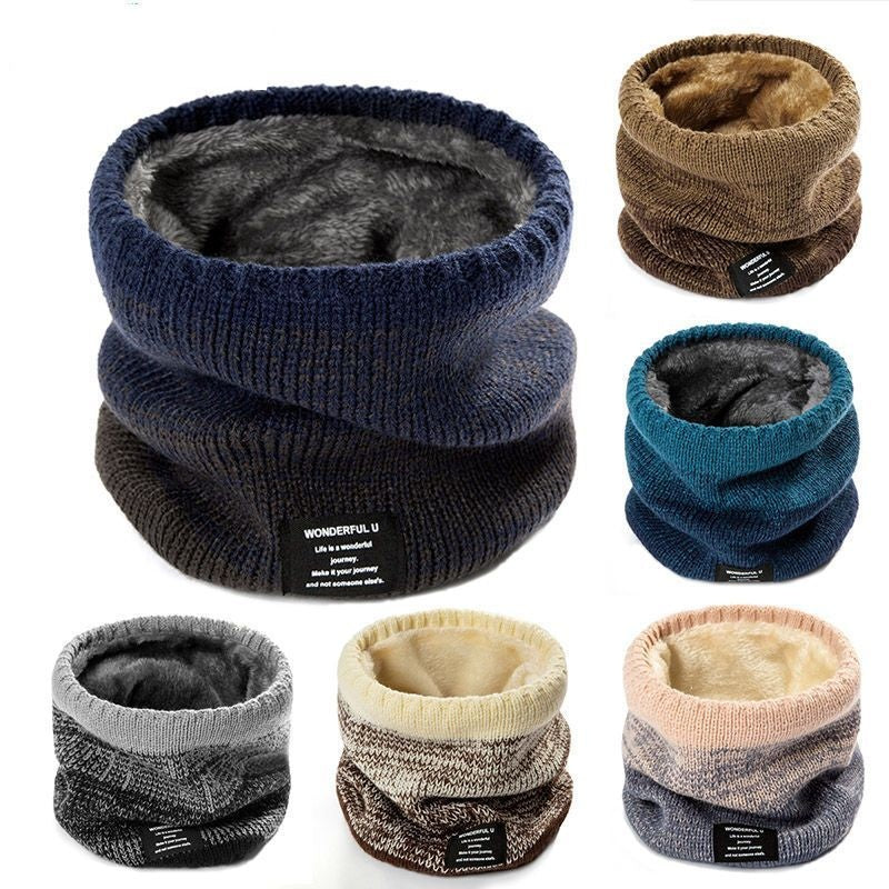 Nekwarmer met Kleurverloop - Gebreide Colsjaal - Dikke Pluche Voering