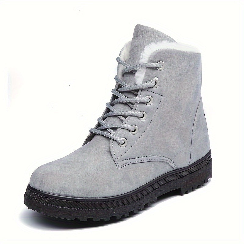 Lichtgewicht gevoerde snowboots dames met veters