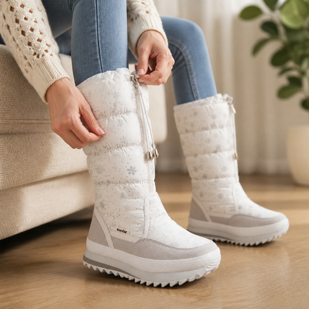 Snowboots Dames - Hoge Winterlaarzen met Pluche Voering - Lichtgewicht – 6