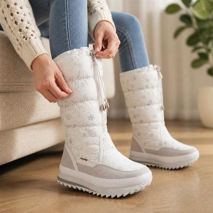 Snowboots Dames - Hoge Winterlaarzen met Pluche Voering - Lichtgewicht – 6