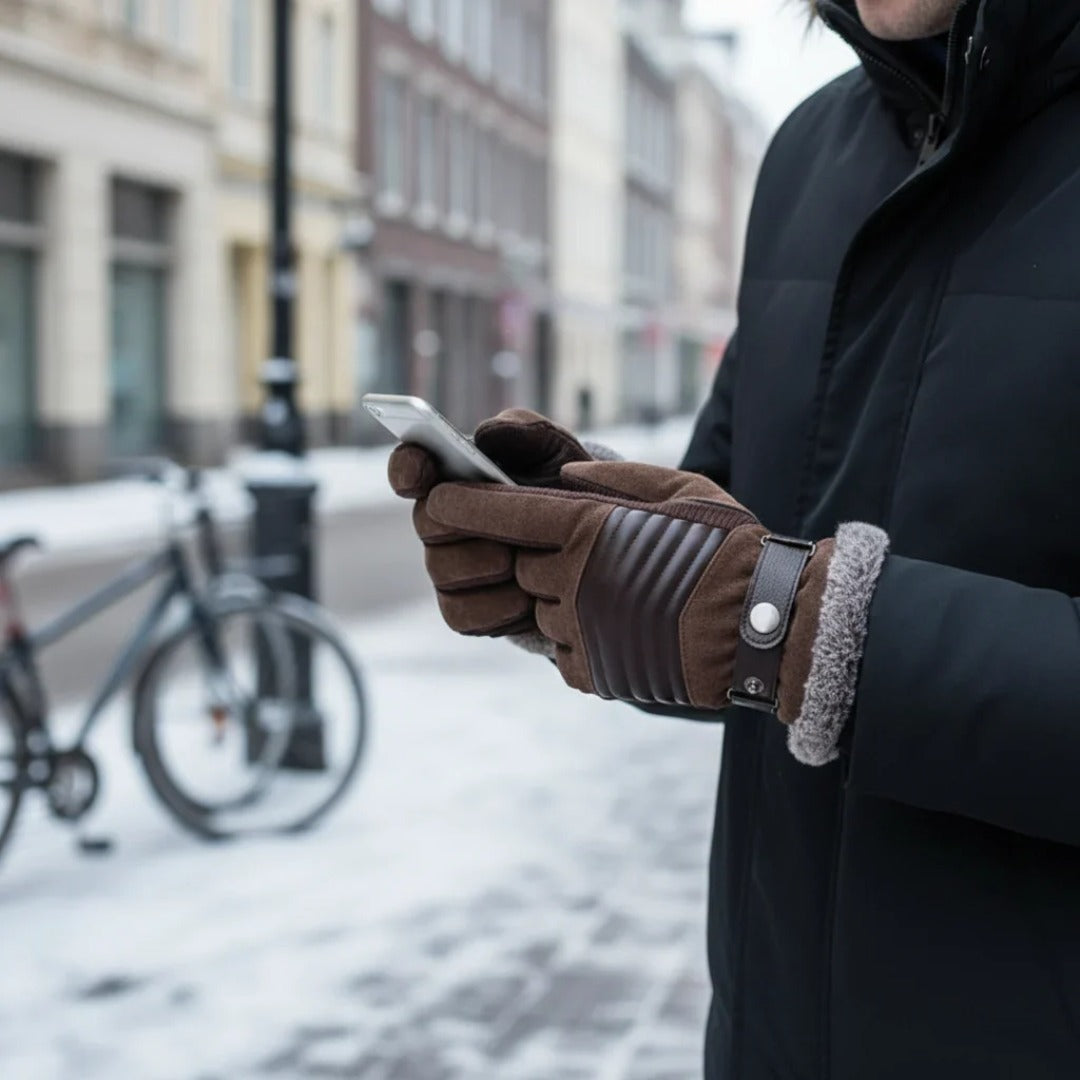 Handschoenen Heren - Gevoerde Winterhandschoenen - Touchscreen Vingertoppen – 6