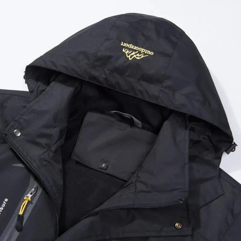 Regenjas voor heren met afneembare capuchon
