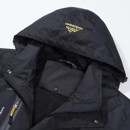 Regenjas voor heren met afneembare capuchon