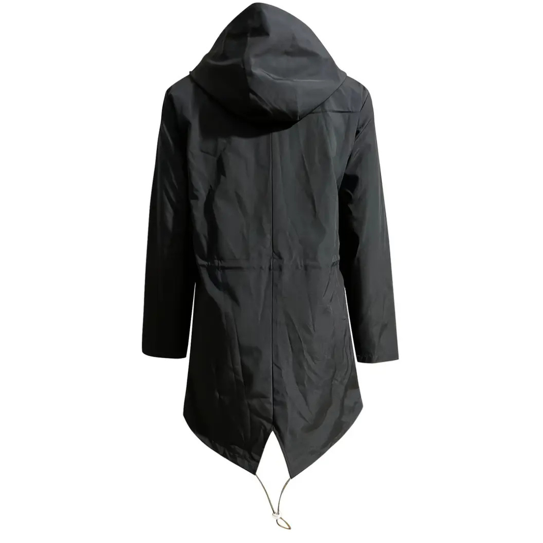 Lange Regenjas Dames - Overgangsjas met Capuchon - tot 5XL