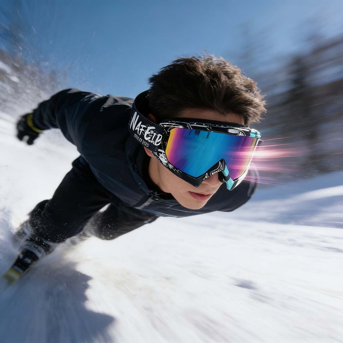 Skibril - Groot Zichtveld - Gespiegeld - Unisex