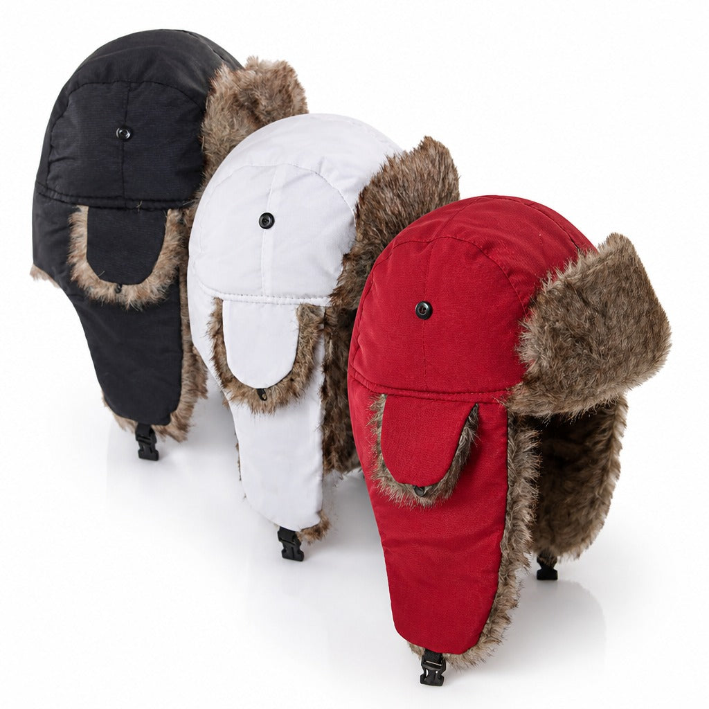 Bontmuts met Oorflappen - Trapper Muts met Imitatiebont - Kinband – 10