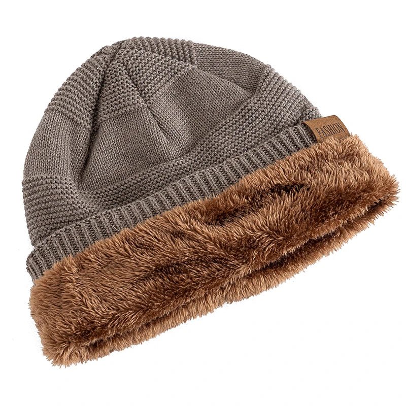 Wintermuts met omslag en zachte pluchevoering