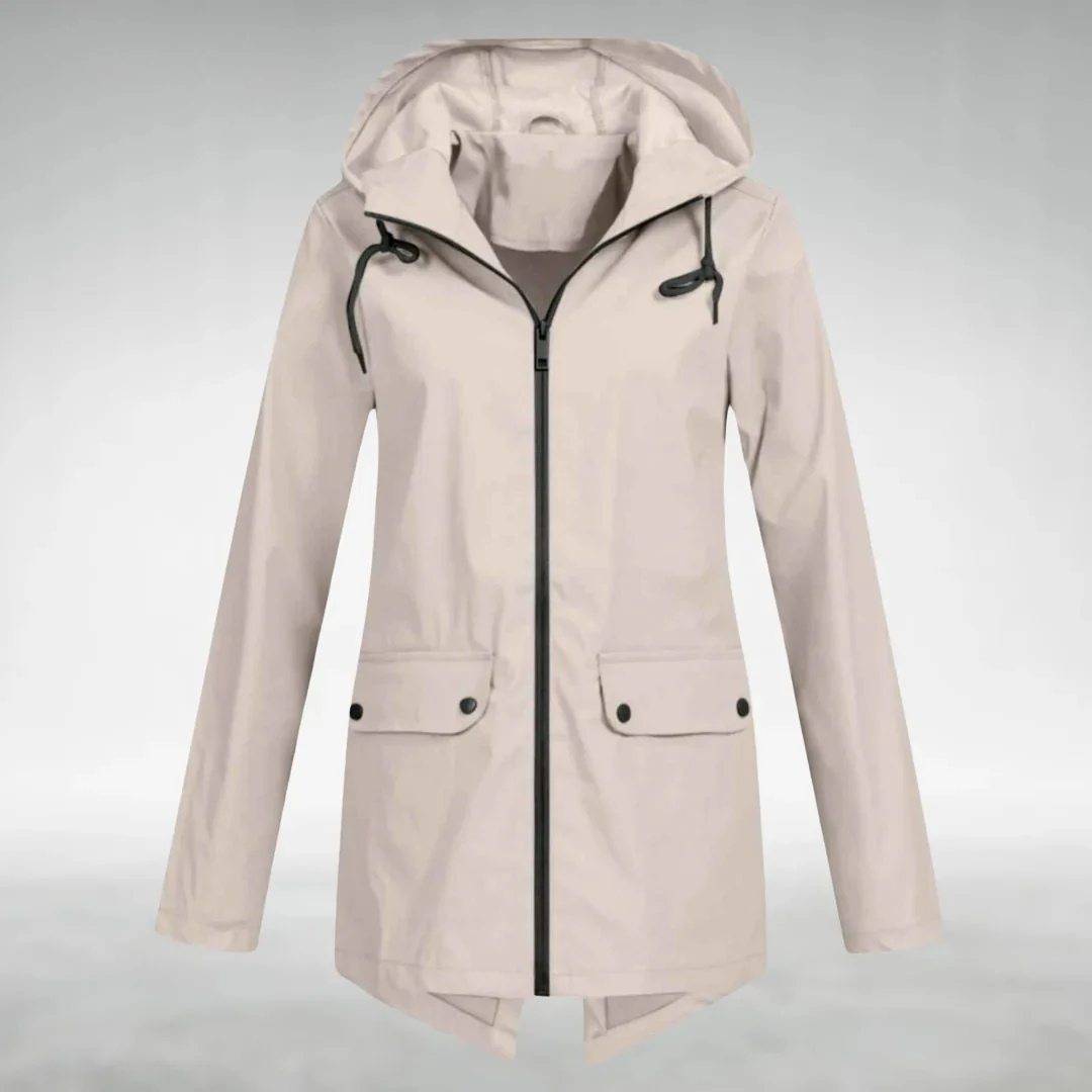 Korte Regenjas Dames - Overgangsjas met Capuchon - 6 Kleuren