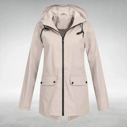 Korte Regenjas Dames - Overgangsjas met Capuchon - 6 Kleuren
