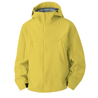 Softshell jas heren met fleece voering en ventilatiepanelen