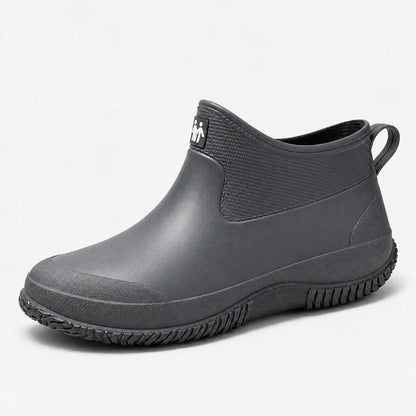 Korte regenlaarzen dames in grijs – productfoto
