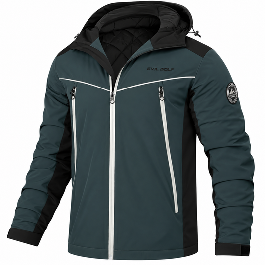 Waterdichte heren winterjas met capuchon