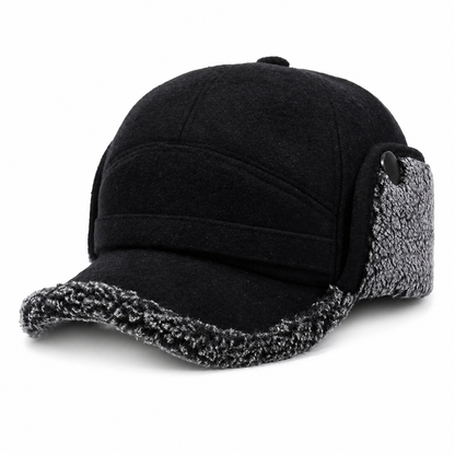 Wintermuts met Klep - Pet met Oorflappen - Fleecevoering & Nekflap – 1