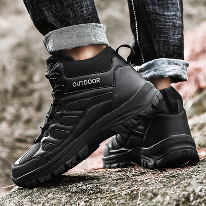 Wandelschoenen Heren Hoog - Zwart - Grove Profielzool