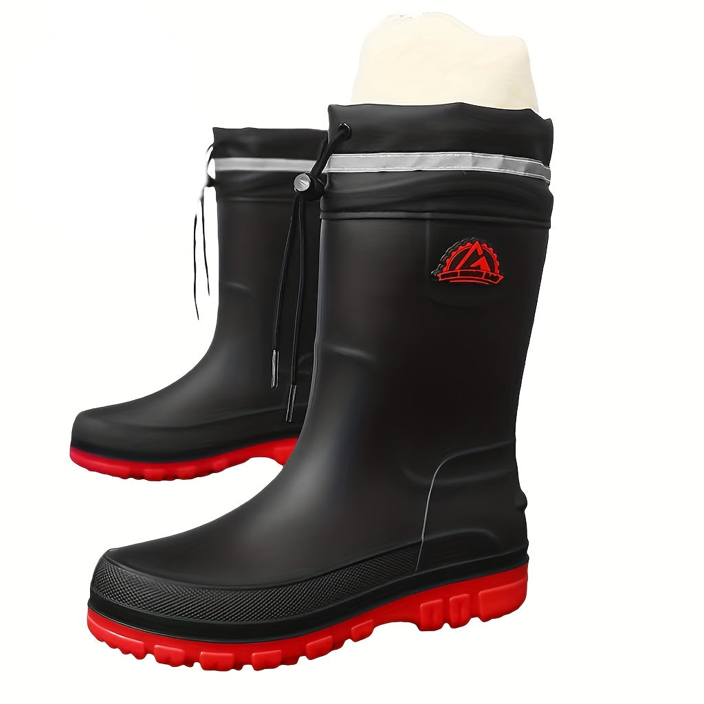 Gevoerde regenlaarzen met warme teddyvoering, dames en heren