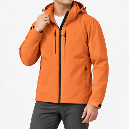 Windjack unisex in oranje – productfoto