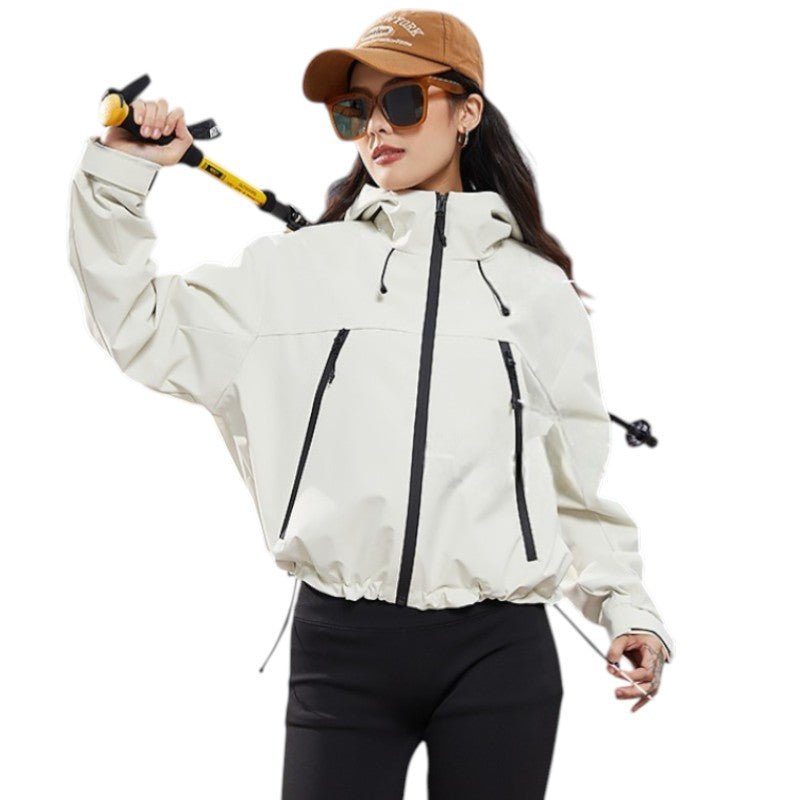Regenjas dames waterdicht en ademend, kort model