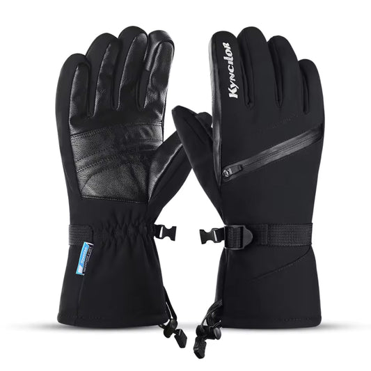 Skihandschoenen Waterdicht - Touchscreen - Leren Handpalm
