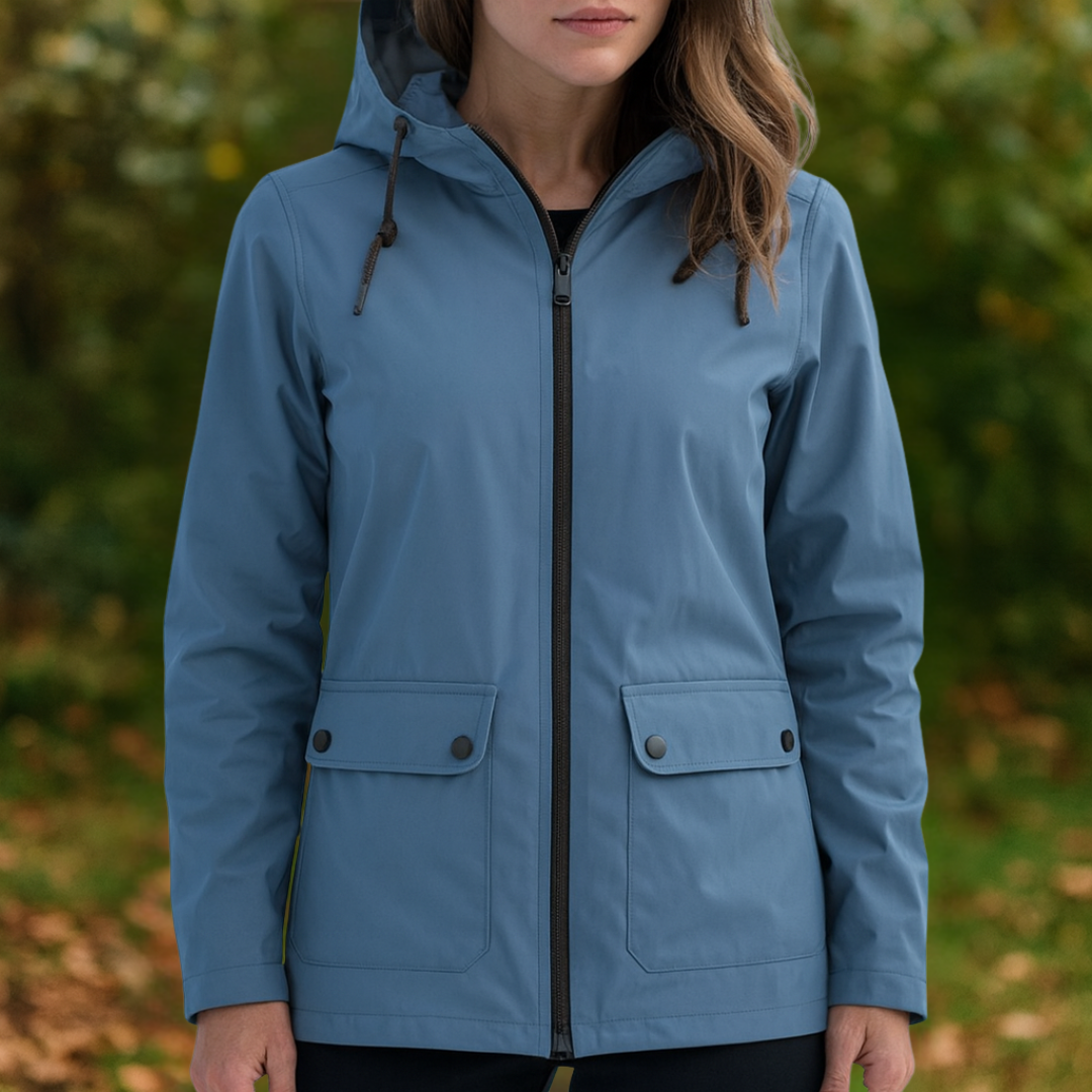 Korte Regenjas Dames - Overgangsjas met Capuchon - 6 Kleuren