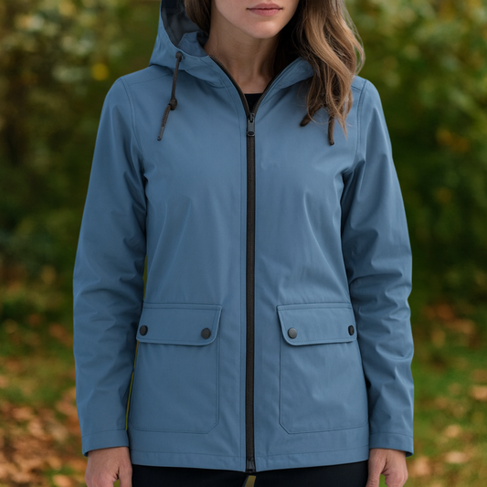 Korte Regenjas Dames - Overgangsjas met Capuchon - 6 Kleuren