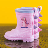 Roze Dino, met trekkoord