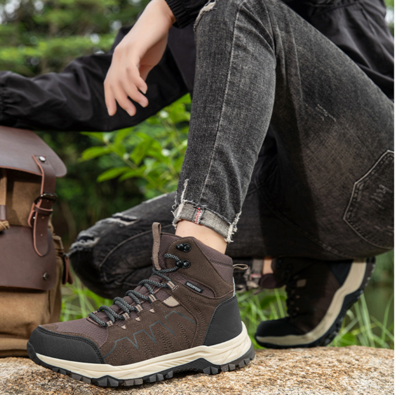 Wandelschoenen dames en heren enkelhoog waterafstotend