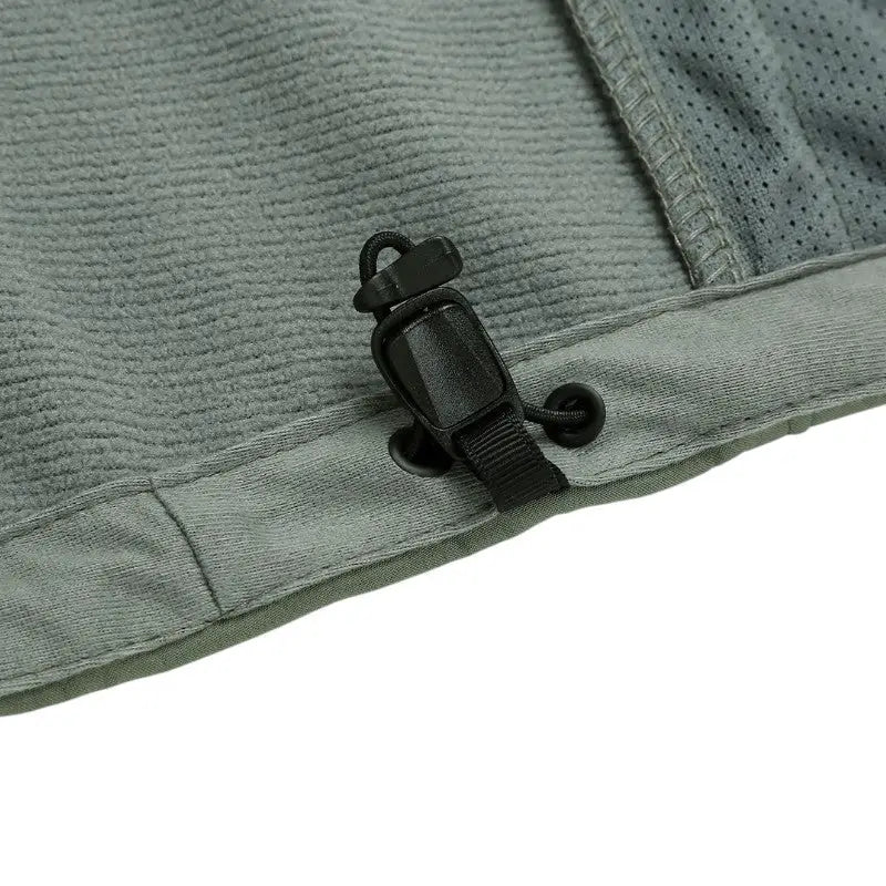 Softshell jas heren met fleece voering en staande kraag