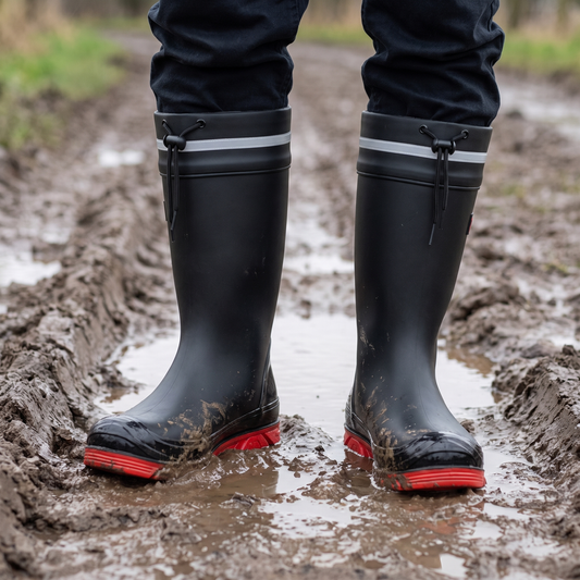 Kaplaarzen heren met hoge schacht, waterdicht