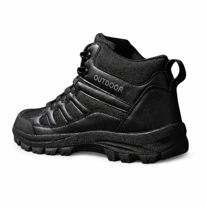 Wandelschoenen Heren Hoog - Zwart - Grove Profielzool