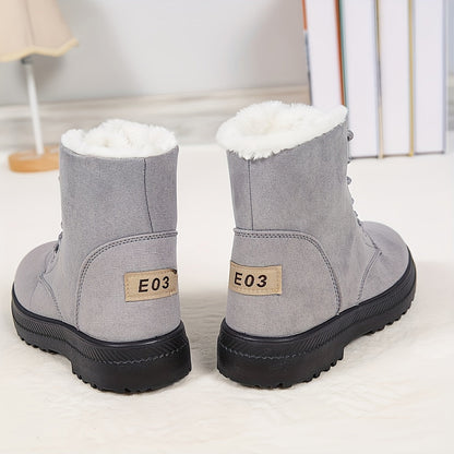 Lichtgewicht gevoerde snowboots dames met veters