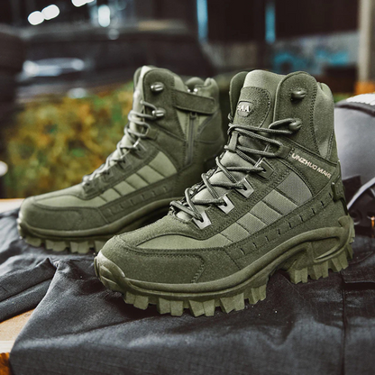 Legerkisten heren in tactical-look met zijrits