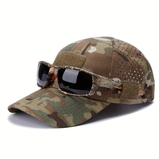 Heren Camouflage Pet - Ademend - Brillenhouder - UV-Bescherming