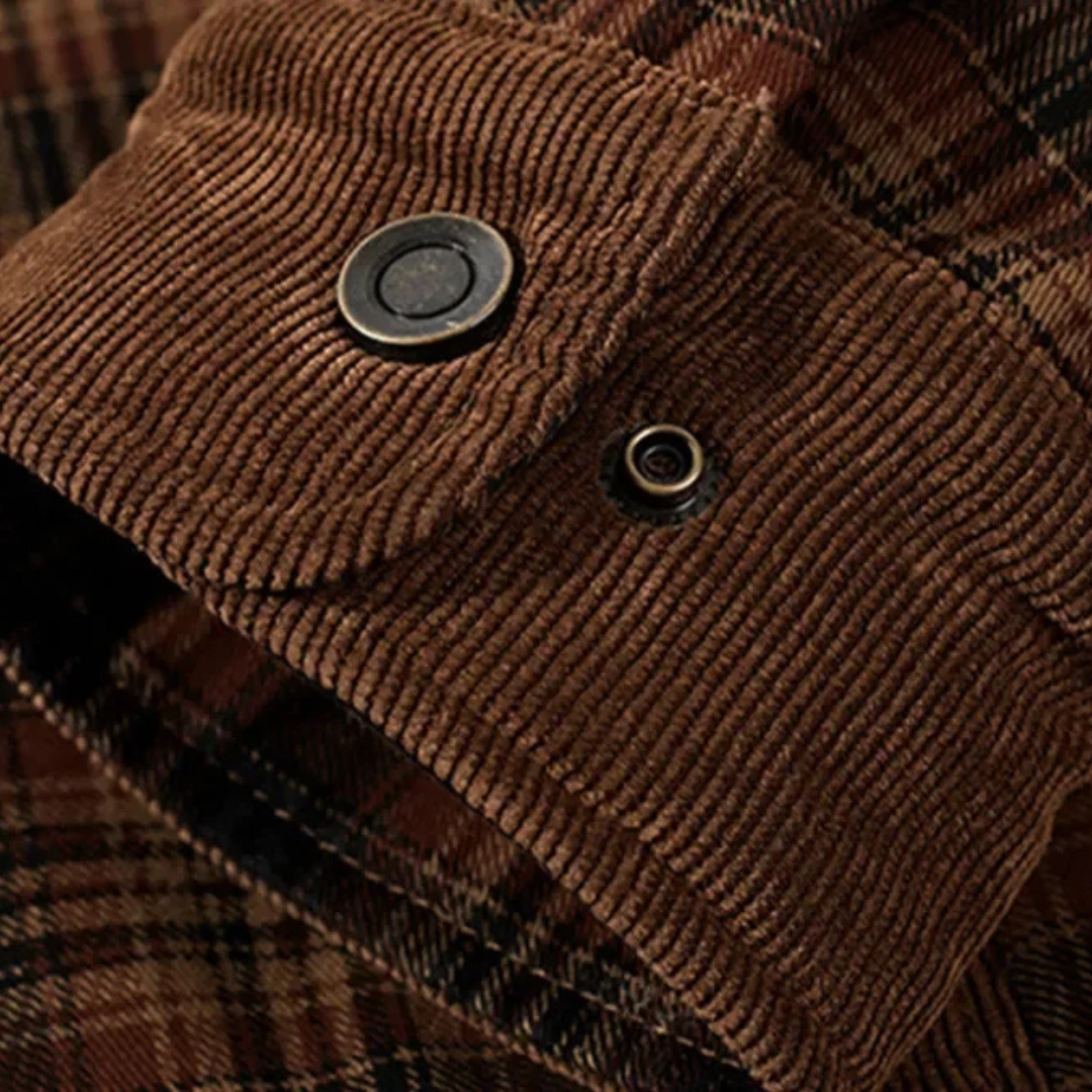 Overshirt Heren Gevoerd - Winddicht - Geruit in Houthakkersstijl