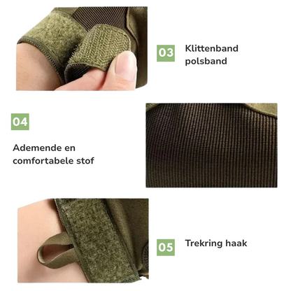 Tactische Handschoenen – Knokkelbescherming – Anti-Slip & Touchscreen