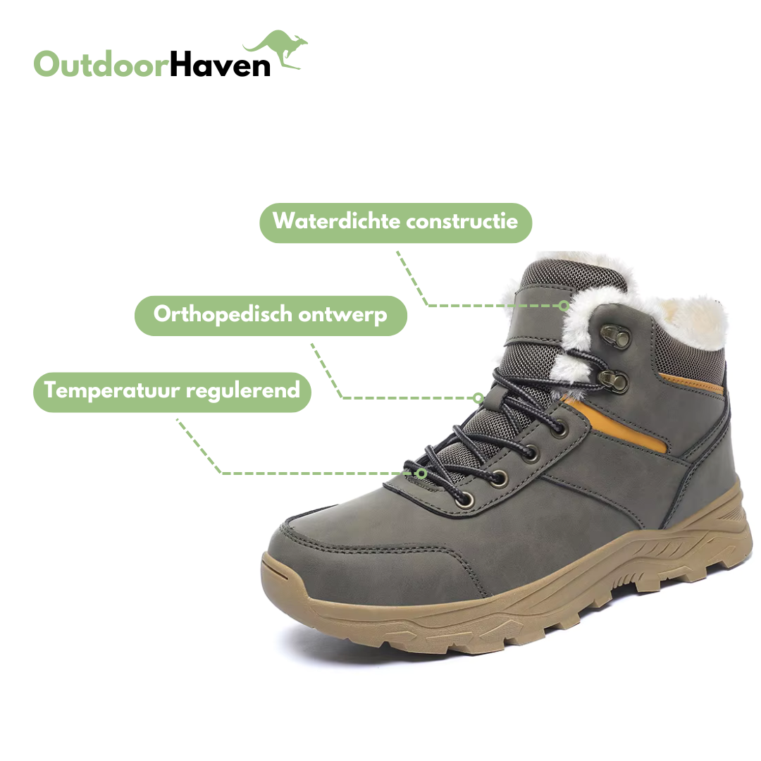 Winter Heren Wandelschoenen Pluche Gevoerd Waterdicht