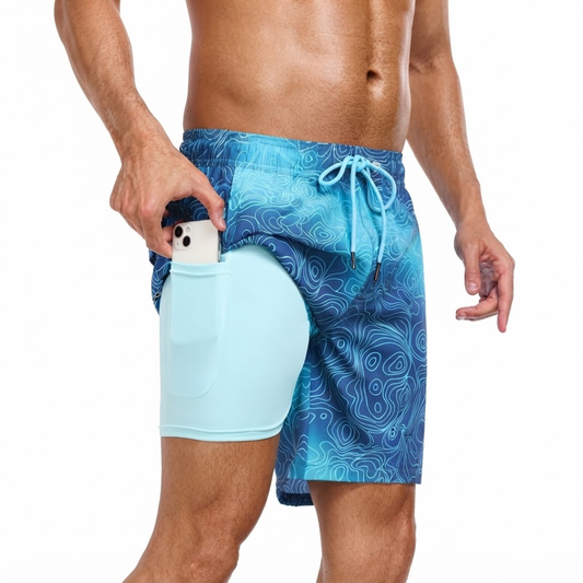 Tropische Zwemshort - Sneldrogend - Met Telefoonzak