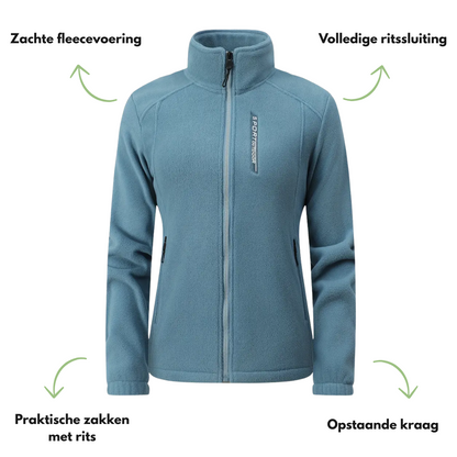 Dames Outdoor Fleece Jas – Warm Gevoerd – Herfst & Winter