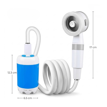 Draagbare Campingdouche Pomp 5000mAh - Oplaadbaar - Compleet Set