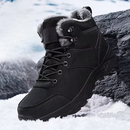 Littleplum Men's Winter Shoes Hiking Shoes Warm Lined Waterproof High Littleplum Men's Winter Shoes Hiking Shoes Warm Lined Waterproof High