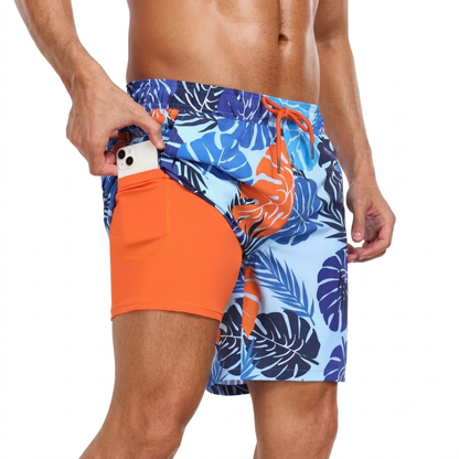 Tropische Zwemshort - Sneldrogend - Met Telefoonzak