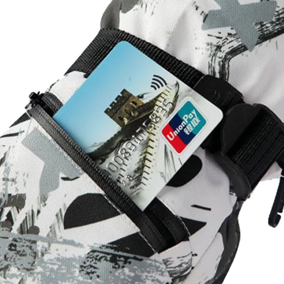 Skihandschoenen – ritsvak op de handrug met pasje