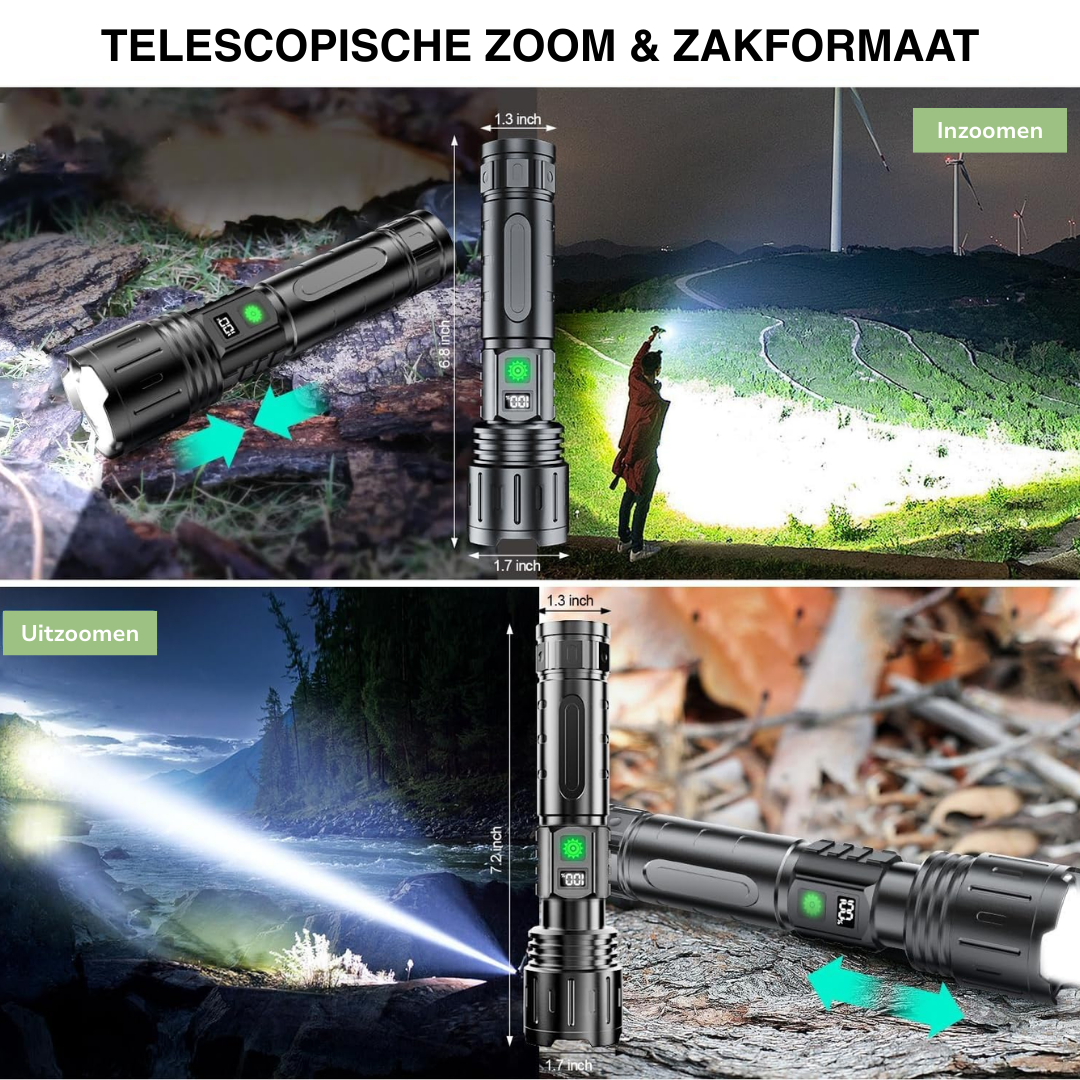 Zaklamp – Felste LED – 100.000 Lumen