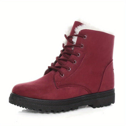 Lichtgewicht gevoerde snowboots dames met veters