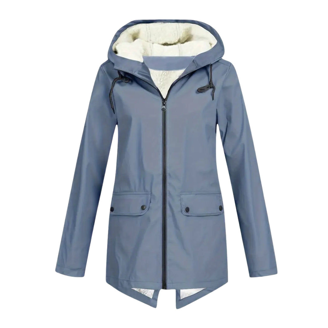 Waterdichte Dames Jas – Fleece Gevoerd – Met Capuchon