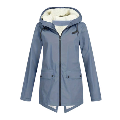 Waterdichte Dames Jas – Fleece Gevoerd – Met Capuchon
