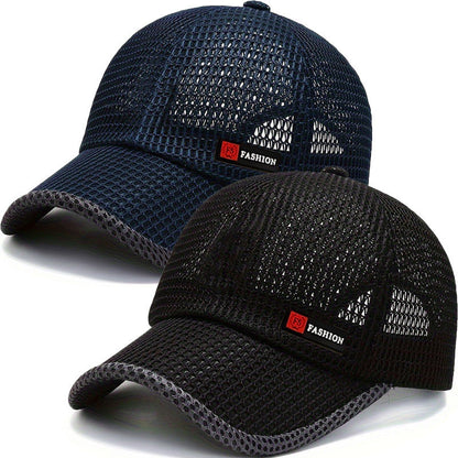 Mesh Baseballcaps 2-Pack - Snel Drogend - Verstelbaar