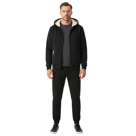 Heren Trainingspak – Fleece Gevoerd – Warm & Comfortabel