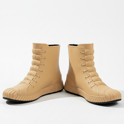 Korte regenlaarzen unisex in sneaker-look, waterdicht