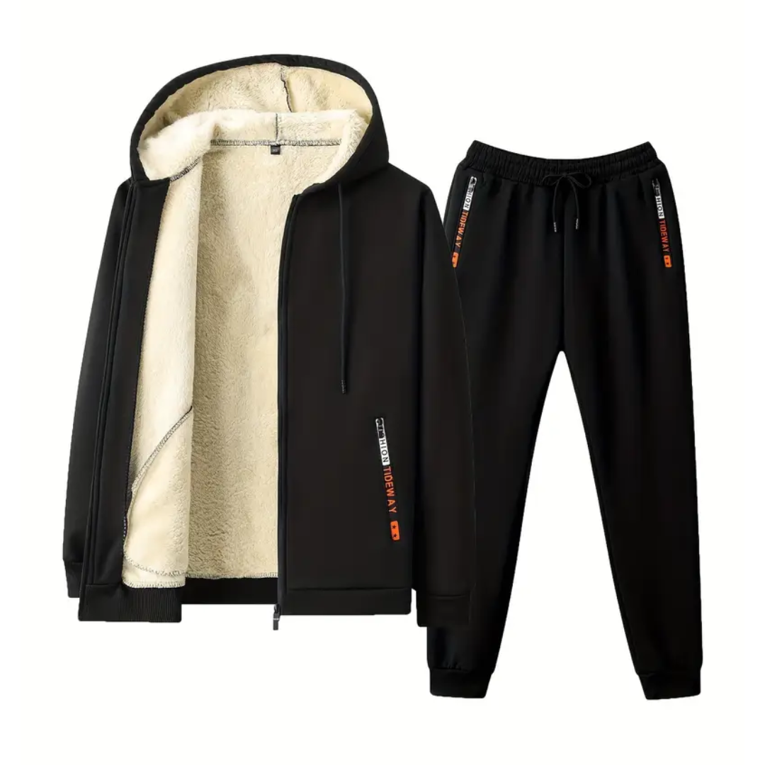 Heren Trainingspak – Fleece Gevoerd – Warm & Comfortabel